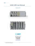 Preview for 1 page of ADRF ADXV-HPR User Manual