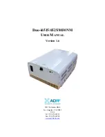 ADRF Duo-i6515NM User Manual preview