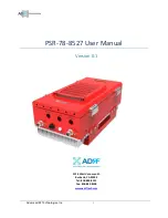 ADRF PSR-78-8527 User Manual preview