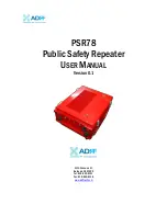 Preview for 1 page of ADRF PSR78 User Manual