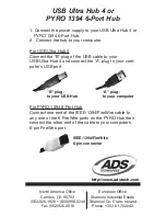 ADS Technologies USBH-604 Connection Manual preview