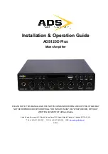 ADS ADS120D Plus Installation & Operation Manual preview