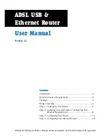 ADS ADSL USB User Manual preview