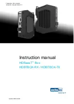 adstec HDBTBOX-RX Instruction Manual preview