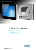 adstec OPD9000 Series Instruction Manual предпросмотр