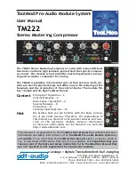 Preview for 1 page of adt-audio TM222 User Manual