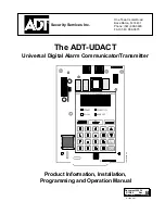 Preview for 1 page of ADT ADT-UDACT Product Information