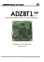 Предварительный просмотр 1 страницы ADT ADZBT1 HP User Manual