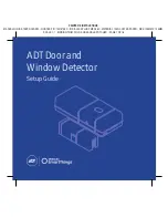 Preview for 1 page of ADT Door and Window Detector Setup Manual