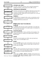 Preview for 17 page of ADT Galaxy 18 User Manual