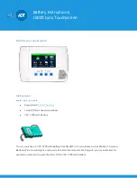 ADT L5000 Lynx Battery Instructions preview