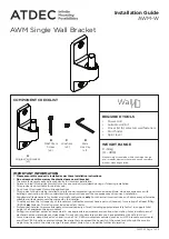 Предварительный просмотр 1 страницы Adtec AWM-W Installation Manual