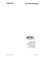 Предварительный просмотр 47 страницы Adtec edje 2000 User Manual