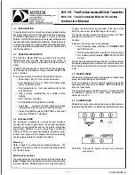 Preview for 1 page of Adtech MVX 106 Instruction Manual