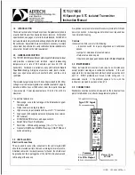 Preview for 1 page of Adtech TCT-327-MOD Instruction Manual