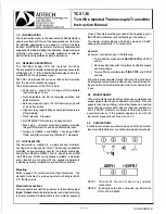 Предварительный просмотр 1 страницы Adtech TCX 126 Instruction Manual