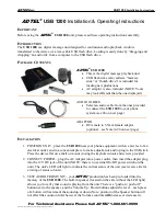 Adtel USB 1200 Installation & Operating Instructions предпросмотр