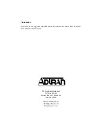 Предварительный просмотр 2 страницы ADTRAN 1200043L1 User Manual