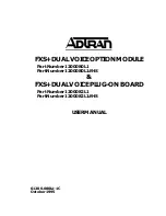 Предварительный просмотр 1 страницы ADTRAN 1200080L1 User Manual