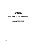 Предварительный просмотр 1 страницы ADTRAN 1200310L1 User Manual