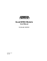 Preview for 1 page of ADTRAN 1200315L1 User Manual