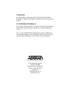 Preview for 2 page of ADTRAN 1200664L1 Manual