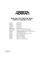 ADTRAN 1200884G1 Hardware Installation Manual preview