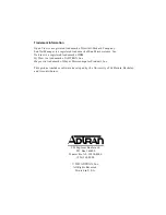 Предварительный просмотр 2 страницы ADTRAN 1202011L1 User Manual