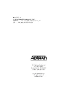 Предварительный просмотр 2 страницы ADTRAN 1202086L1 User Manual