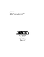 Preview for 2 page of ADTRAN 1202300L1 User Manual