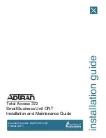 ADTRAN 1287722G1 Installation And Maintenance Manual предпросмотр