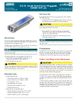 Предварительный просмотр 1 страницы ADTRAN 1442703PG2 Installation Instructions