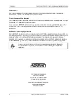 Предварительный просмотр 2 страницы ADTRAN 17003148F1 Hardware Installation Manual