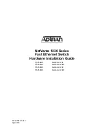 Preview for 1 page of ADTRAN 1702594G1 NetVanta 1234 Hardware Installation Manual