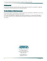 Preview for 2 page of ADTRAN 3000 NTU-8 Installation And Maintenance Manual