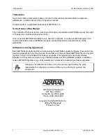 Предварительный просмотр 2 страницы ADTRAN 4213908F1 Hardware Installation Manual