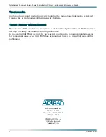 Preview for 2 page of ADTRAN 6-Amp Power Installation And Maintenance Practice