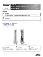 ADTRAN 617600132F1-13A Quick Start Manual предпросмотр