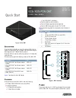 ADTRAN 622v XGS-PON ONT Quick Start Manual предпросмотр