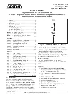 ADTRAN AHDSL2 Installation And Maintenance Practice предпросмотр