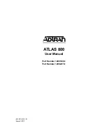 ADTRAN ATLAS 800 Series Module QUAD E1 User Manual предпросмотр