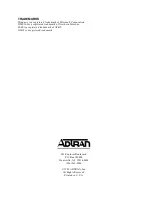 Preview for 2 page of ADTRAN ATLAS 800 Series Module QUAD E1 User Manual