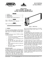 Предварительный просмотр 1 страницы ADTRAN BR1/10 PAU Installation And Maintenance