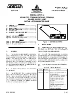 ADTRAN D4PBCU0 Installation & Maintenance предпросмотр