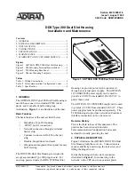 Предварительный просмотр 1 страницы ADTRAN DDS T200 Installation And Maintenance