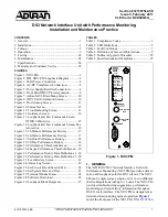 Предварительный просмотр 1 страницы ADTRAN DS3 NIU3 PM Installation And Maintenance Practice