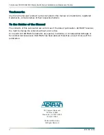 Preview for 2 page of ADTRAN DS3-PSM Installation And Maintenance Practice