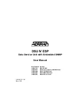 ADTRAN DSU IV ESP User Manual предпросмотр