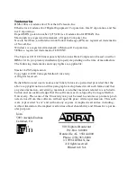 Предварительный просмотр 2 страницы ADTRAN Express 4110 User Manual