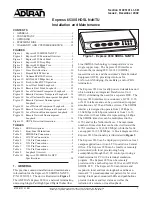 ADTRAN Express 6530 SHDSL NxNTU Installation And Maintenance Manual предпросмотр